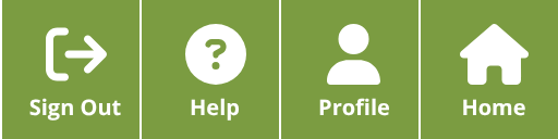 The four header buttons: Sign Out, Help, Profile, Home
