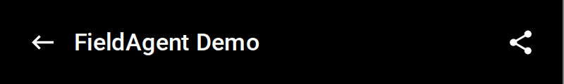The field header with the back arrow, the field name and the share icon